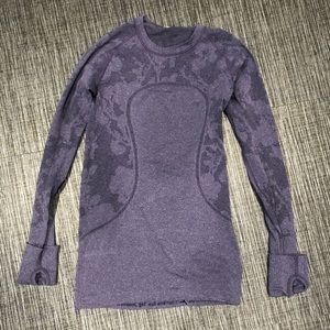 purple floral lyly lemon long sleeve